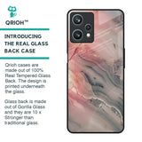 Pink And Grey Marble Glass Case For Realme 9 Pro 5G