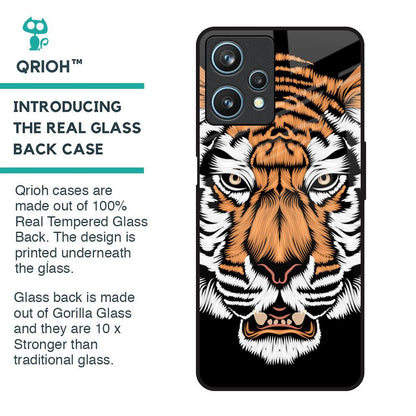 Angry Tiger Glass Case For Realme 9 Pro 5G