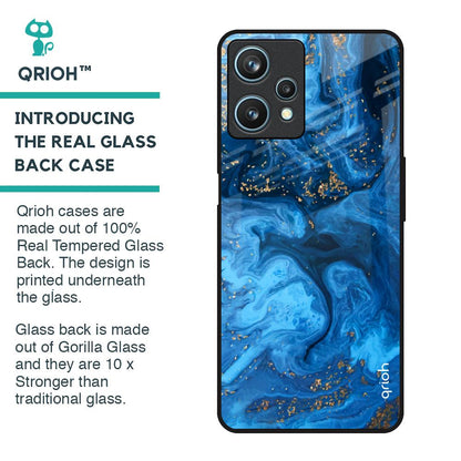 Gold Sprinkle Glass Case for Realme 9 Pro 5G
