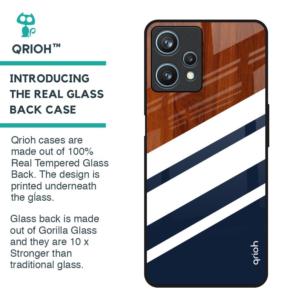 Bold Stripes Glass Case for Realme 9 Pro 5G
