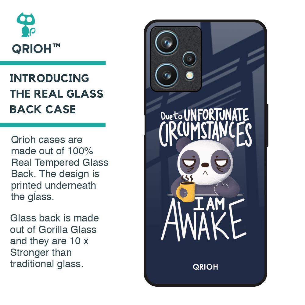 Struggling Panda Glass Case for Realme 9 Pro 5G