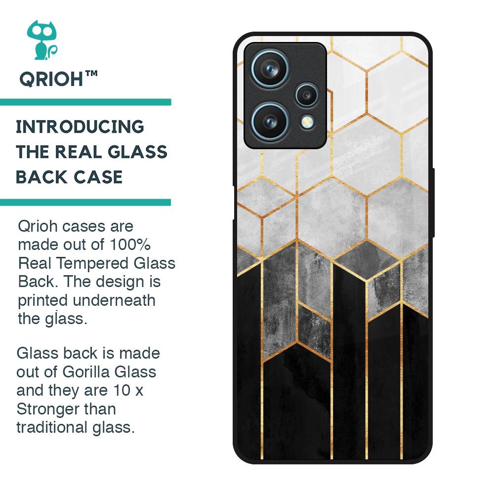 Tricolor Pattern Glass Case for Realme 9 Pro 5G