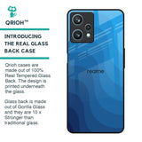 Blue Wave Abstract Glass Case for Realme 9 Pro 5G