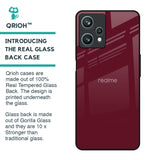 Classic Burgundy Glass Case for Realme 9 Pro 5G