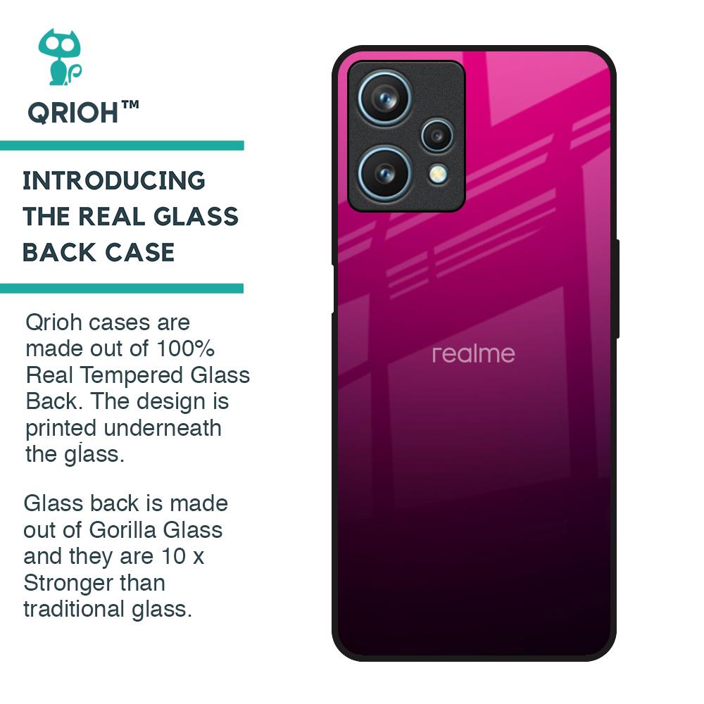 Purple Ombre Pattern Glass Case for Realme 9 Pro 5G