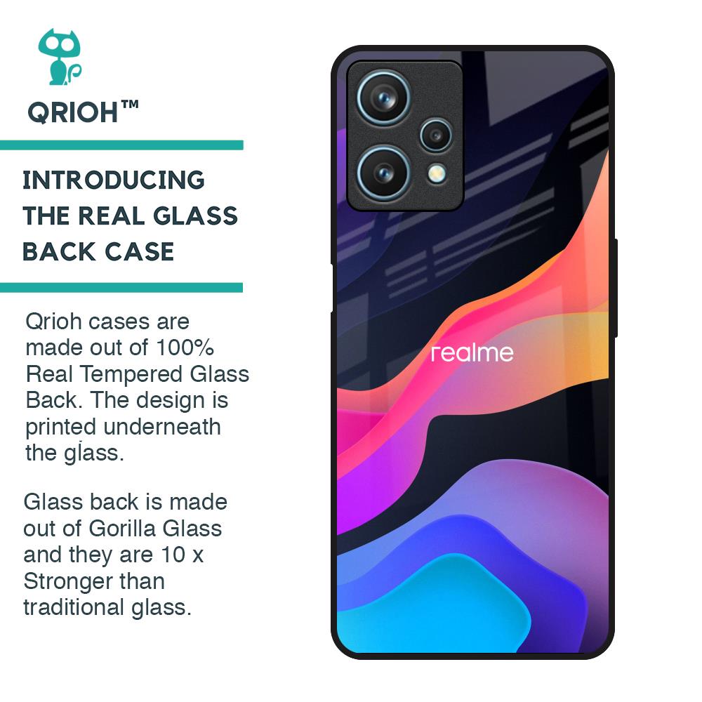 Colorful Fluid Glass Case for Realme 9 Pro 5G