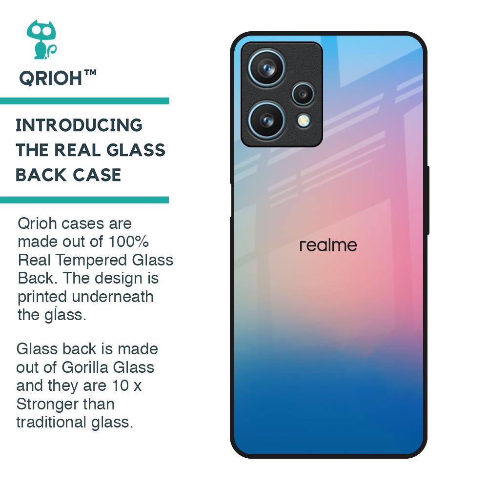 Blue & Pink Ombre Glass case for Realme 9 Pro 5G
