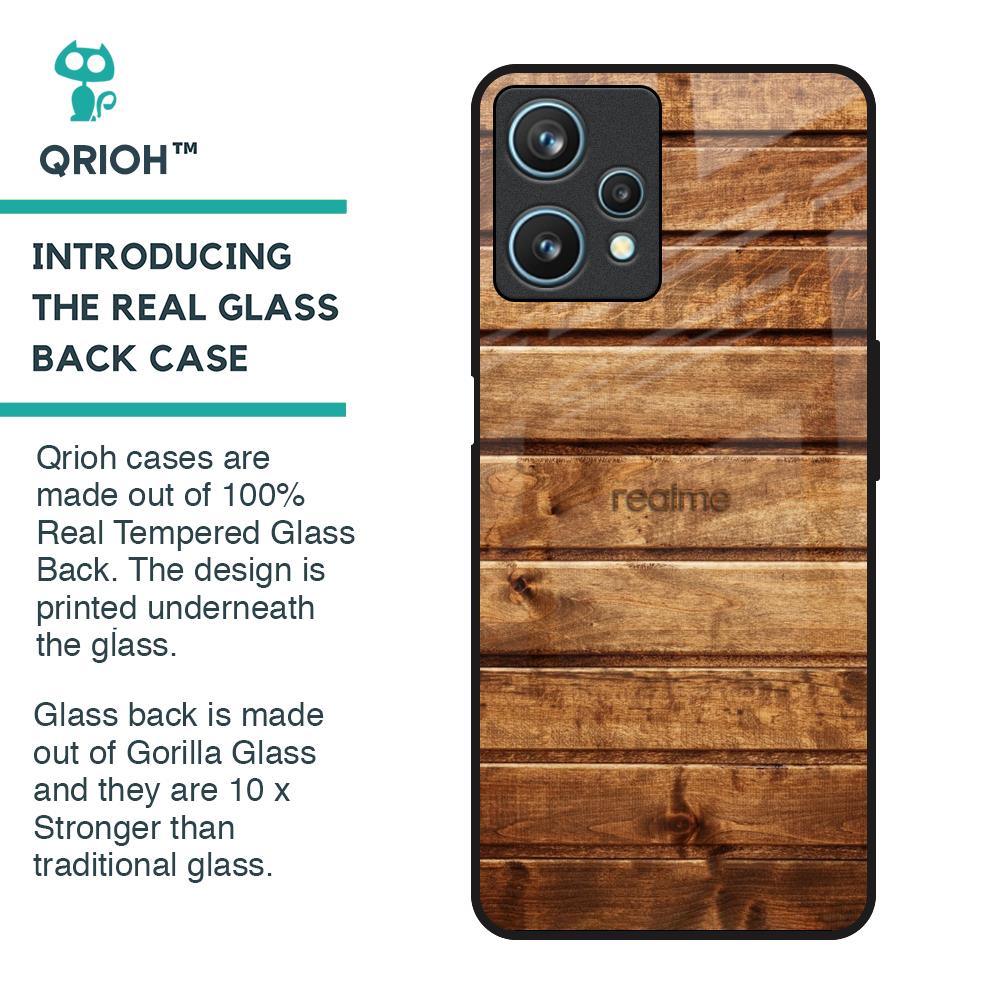 Wooden Planks Glass Case for Realme 9 Pro 5G
