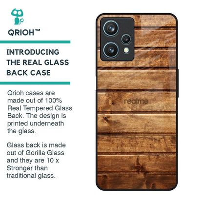 Wooden Planks Glass Case for Realme 9 Pro 5G