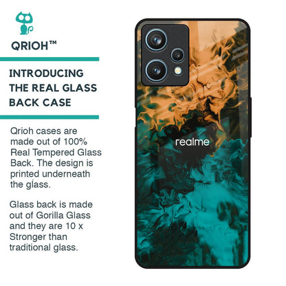 Watercolor Wave Glass Case for Realme 9 Pro 5G