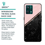 Marble Texture Pink Glass Case For Realme 9 Pro 5G