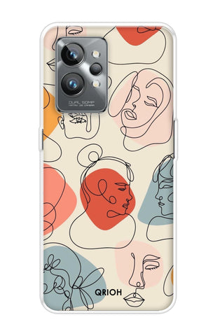 Abstract Faces Realme GT2 Pro Back Cover