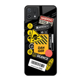Danger Signs Oppo A16K Glass Back Cover Online