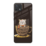 Tea With Kitty Oppo A16K Glass Back Cover Online