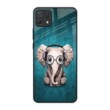 Adorable Baby Elephant Oppo A16K Glass Back Cover Online