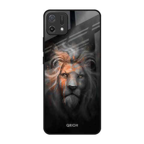 Devil Lion Oppo A16K Glass Back Cover Online