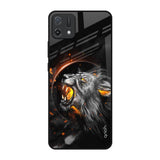 Aggressive Lion Oppo A16K Glass Back Cover Online
