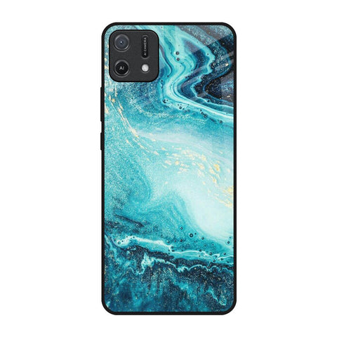 Sea Water Oppo A16K Glass Back Cover Online