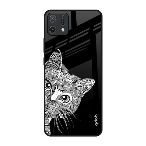 Kitten Mandala Oppo A16K Glass Back Cover Online