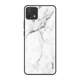 Modern White Marble Oppo A16K Glass Back Cover Online