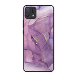 Purple Gold Marble Oppo A16K Glass Back Cover Online