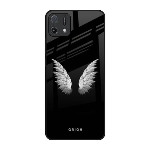 White Angel Wings Oppo A16K Glass Back Cover Online