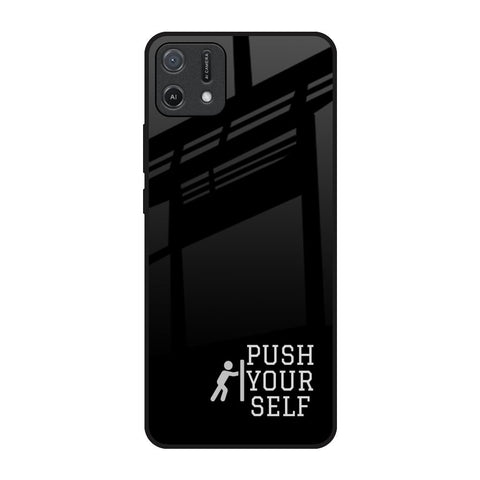 Push Your Self Oppo A16K Glass Back Cover Online