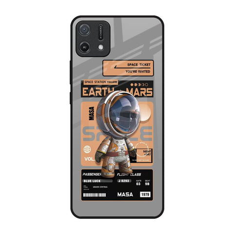 Space Ticket Oppo A16K Glass Back Cover Online