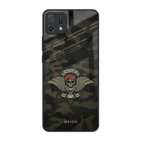 Army Warrior Oppo A16K Glass Back Cover Online