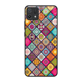 Multicolor Mandala Oppo A16K Glass Back Cover Online