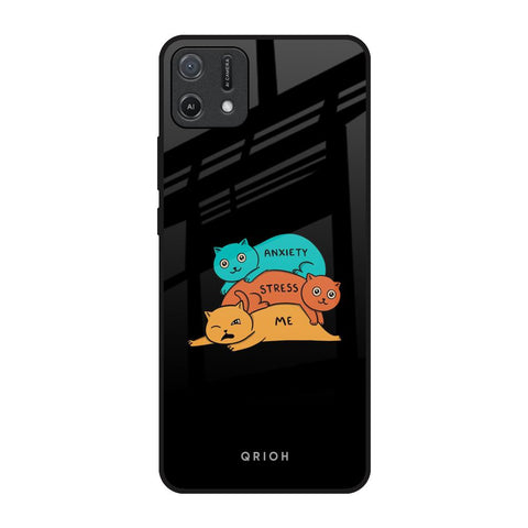 Anxiety Stress Oppo A16K Glass Back Cover Online