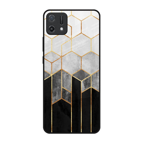 Tricolor Pattern Oppo A16K Glass Back Cover Online