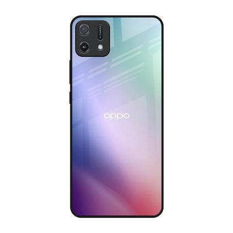 Abstract Holographic Oppo A16K Glass Back Cover Online