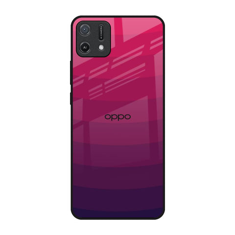 Wavy Pink Pattern Oppo A16K Glass Back Cover Online