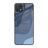 Navy Blue Ombre Oppo A16K Glass Back Cover Online