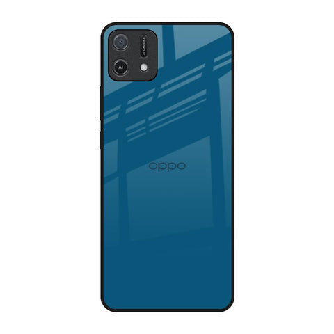 Cobalt Blue Oppo A16K Glass Back Cover Online