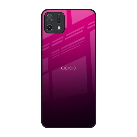 Purple Ombre Pattern Oppo A16K Glass Back Cover Online