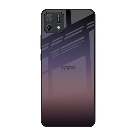 Grey Ombre Oppo A16K Glass Back Cover Online