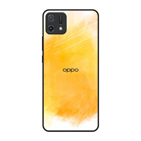 Rustic Orange Oppo A16K Glass Back Cover Online
