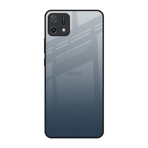Smokey Grey Color Oppo A16K Glass Back Cover Online