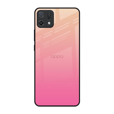 Pastel Pink Gradient Oppo A16K Glass Back Cover Online