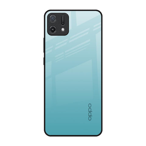 Arctic Blue Oppo A16K Glass Back Cover Online