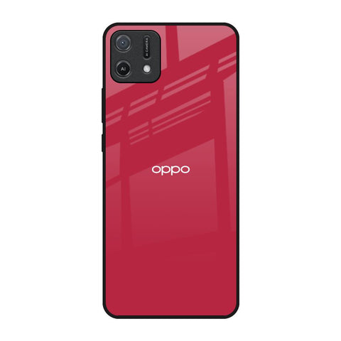 Solo Maroon Oppo A16K Glass Back Cover Online