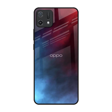 Smokey Watercolor Oppo A16K Glass Back Cover Online