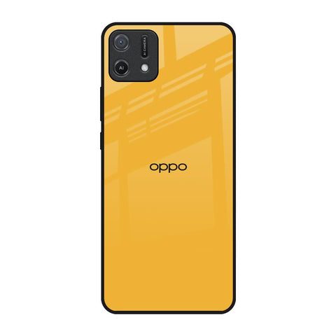 Fluorescent Yellow Oppo A16K Glass Back Cover Online