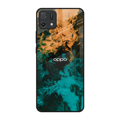 Watercolor Wave Oppo A16K Glass Back Cover Online