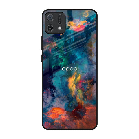 Colored Storm Oppo A16K Glass Back Cover Online
