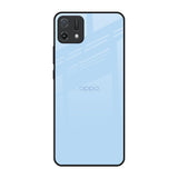 Pastel Sky Blue Oppo A16K Glass Back Cover Online