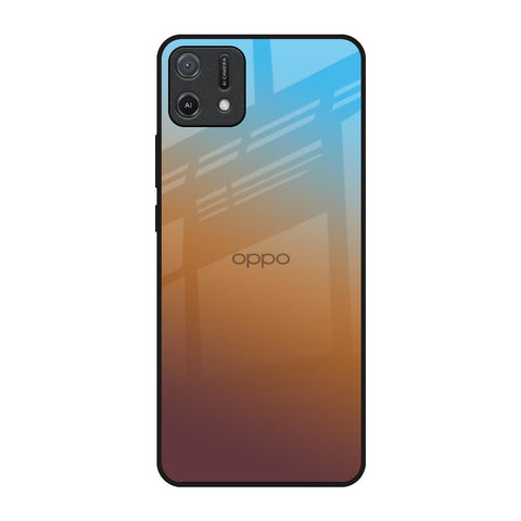 Rich Brown Oppo A16K Glass Back Cover Online