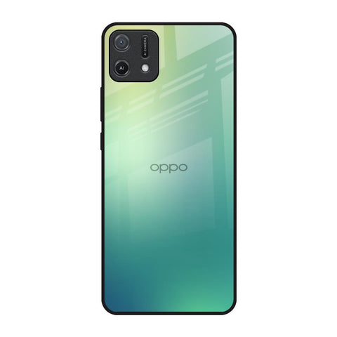 Dusty Green Oppo A16K Glass Back Cover Online